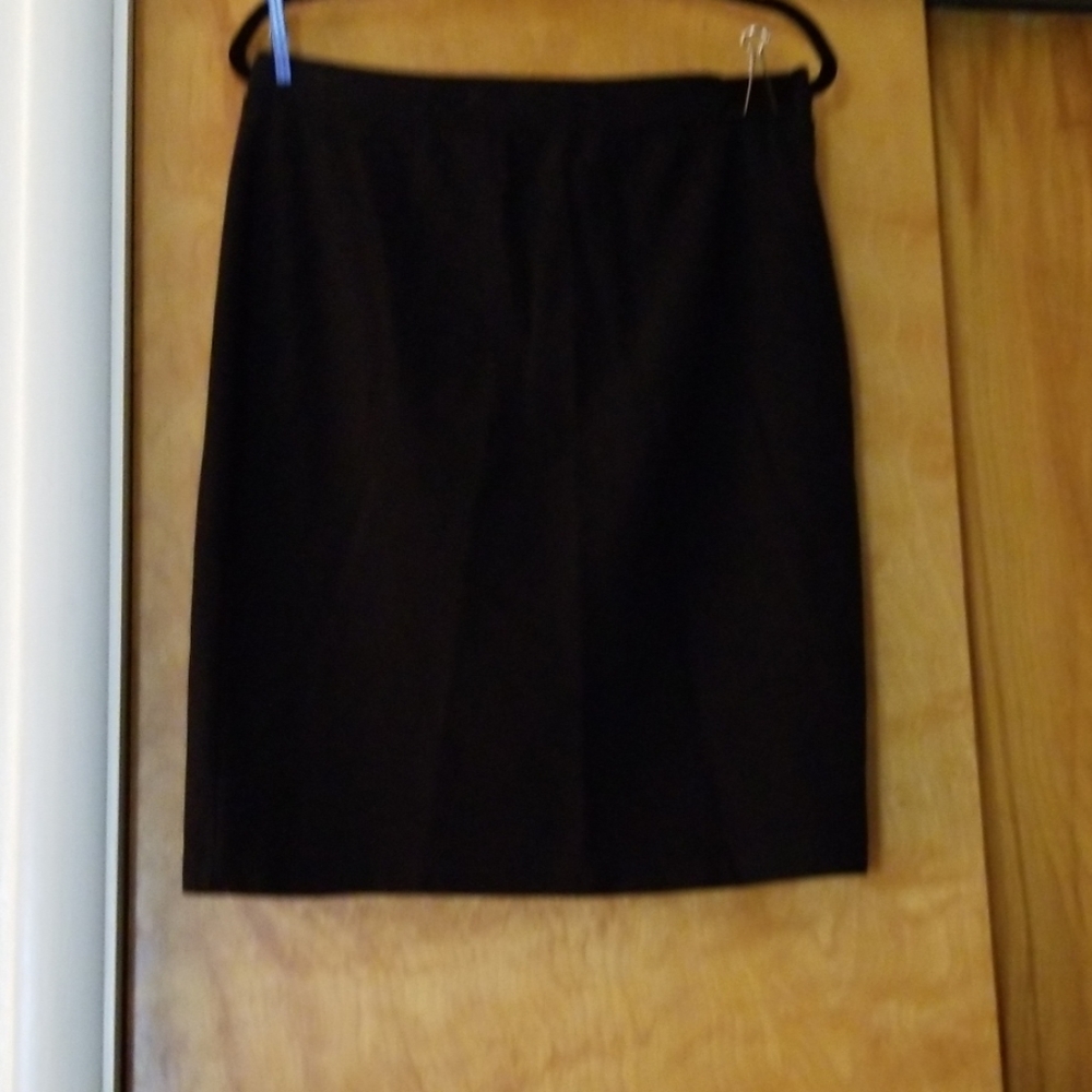 Black Knee Length Pencil Skirt